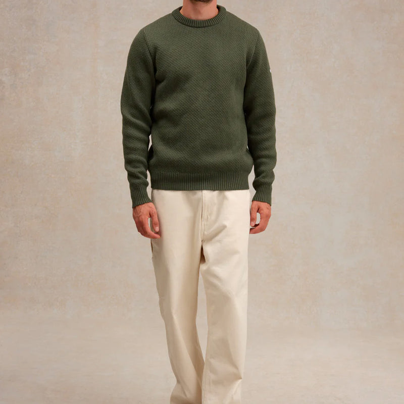 Le Minor - Pull Norvégien - Olive Kaki