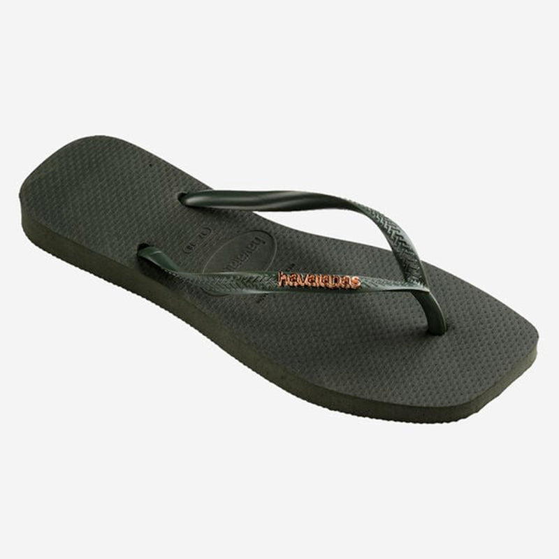 Havaianas - Square Logo Metallic - Vert