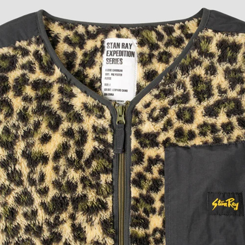 Stan Ray - Veste Fleece Cardigan - Leopard Camo