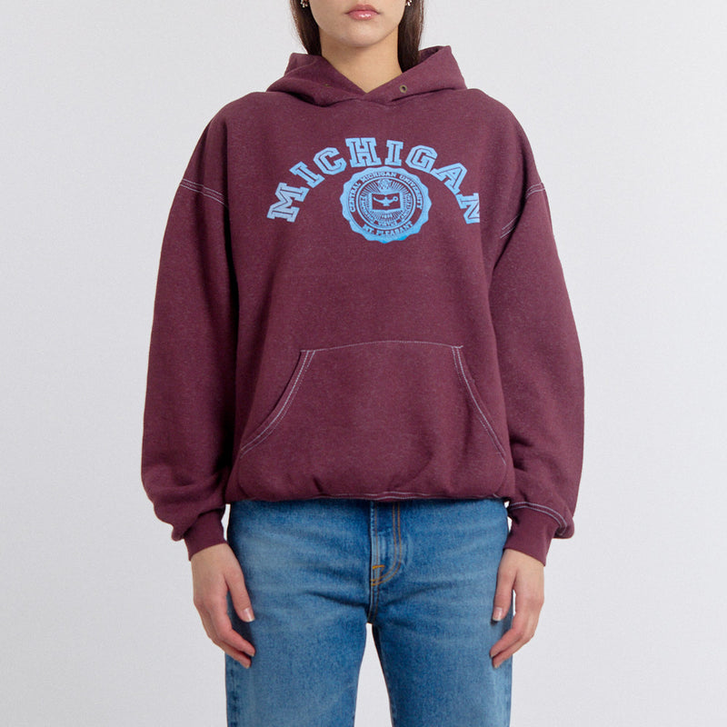 Wild Donkey - Hoodie Michigan - Bordeaux