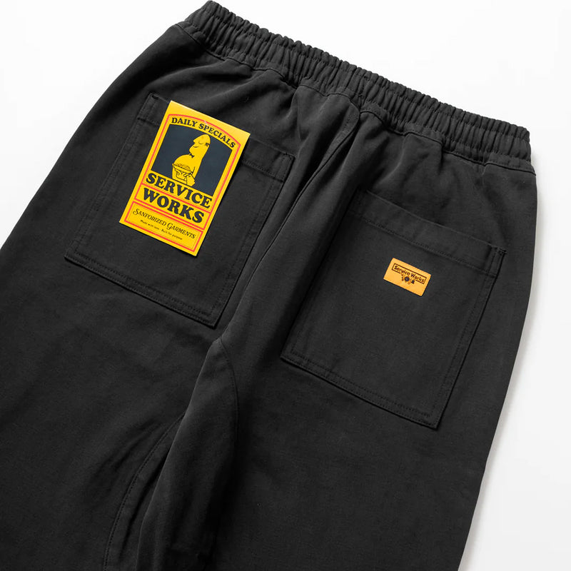 Service Works - Pantalon Moleskin Chef - Noir