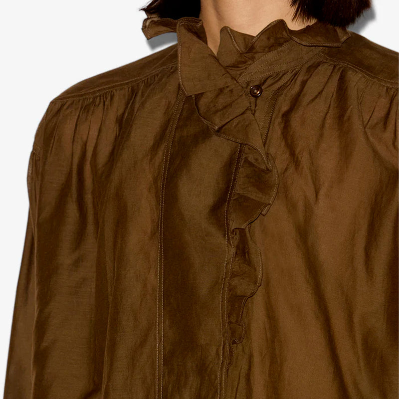 Isabel Marant - Blouse Pamias - Kaki Foncé