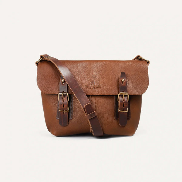 Bleu de Chauffe -  Sac Besace Louis - Brun Ambré