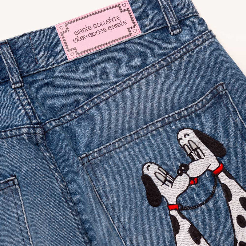 Carne Bollente - Jeans Dalmatians  - Washed Blue
