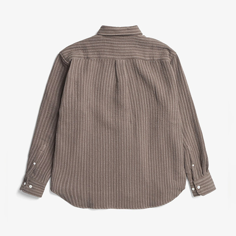 Norse Projects - Chemise Ole Oversize - Marron Seal