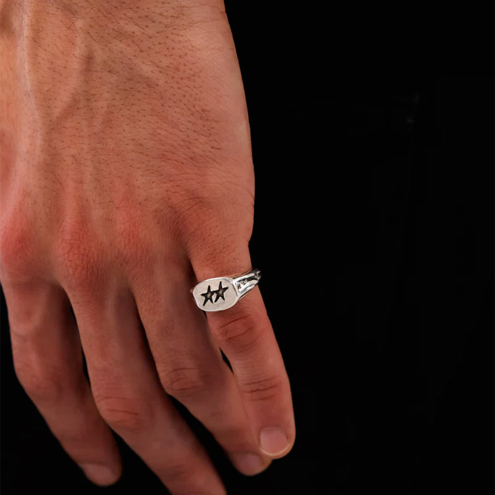 TWOJEYS - Superstar Signet Ring - Silver – Merci Paris