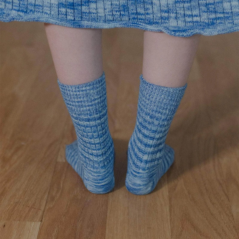 Baserange - Chaussettes Twist - Bleu