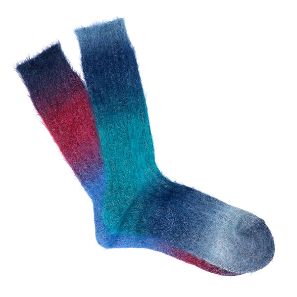 Anonymous ISM - Chaussettes Mohair - Bleu