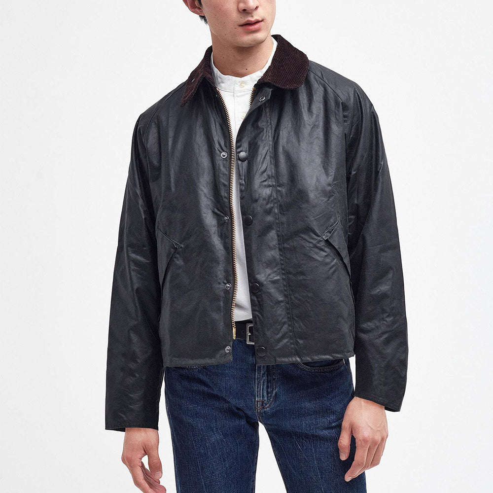 ジャケット・アウター Barbour TRANSPORT WAX SAGE 38 Barbour - Transport Wax Jacket - Sage