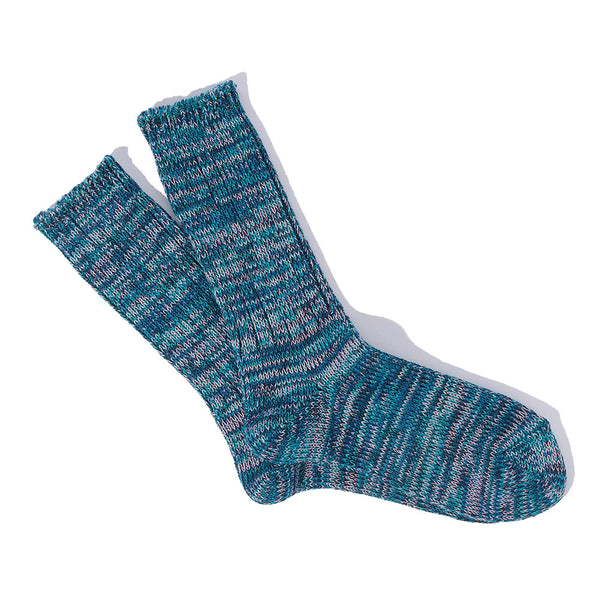 Anonymous ISM - Chaussettes 5 Color Mix Crew - Marine