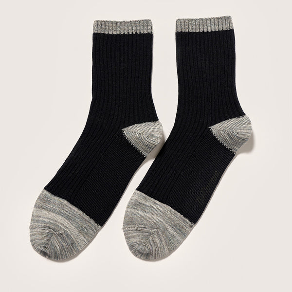 Bellerose - Chaussettes Baudy - Noir/Gris