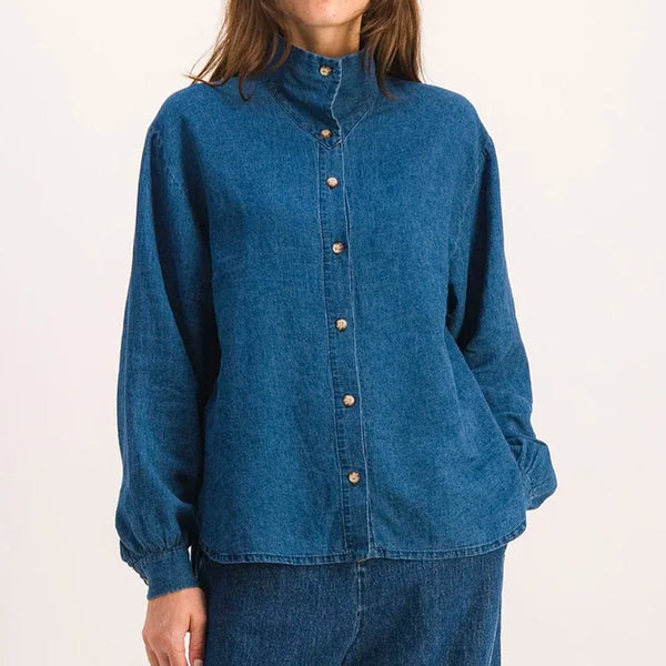 Sixsoeurs - Chemise Nouka - Bleu Indigo