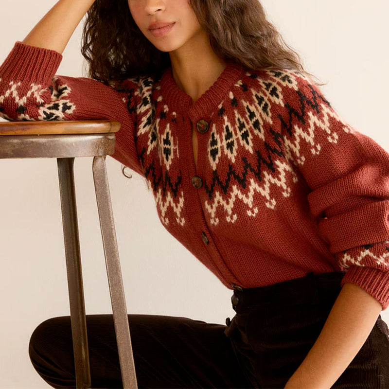 Dôen - Cardigan Clarke - Bordeaux