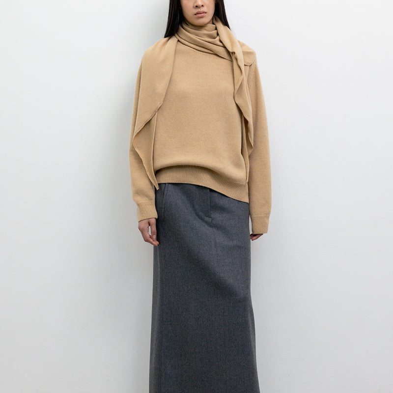 Le 17 septembre - Pull Cashmere Raglan - Camel