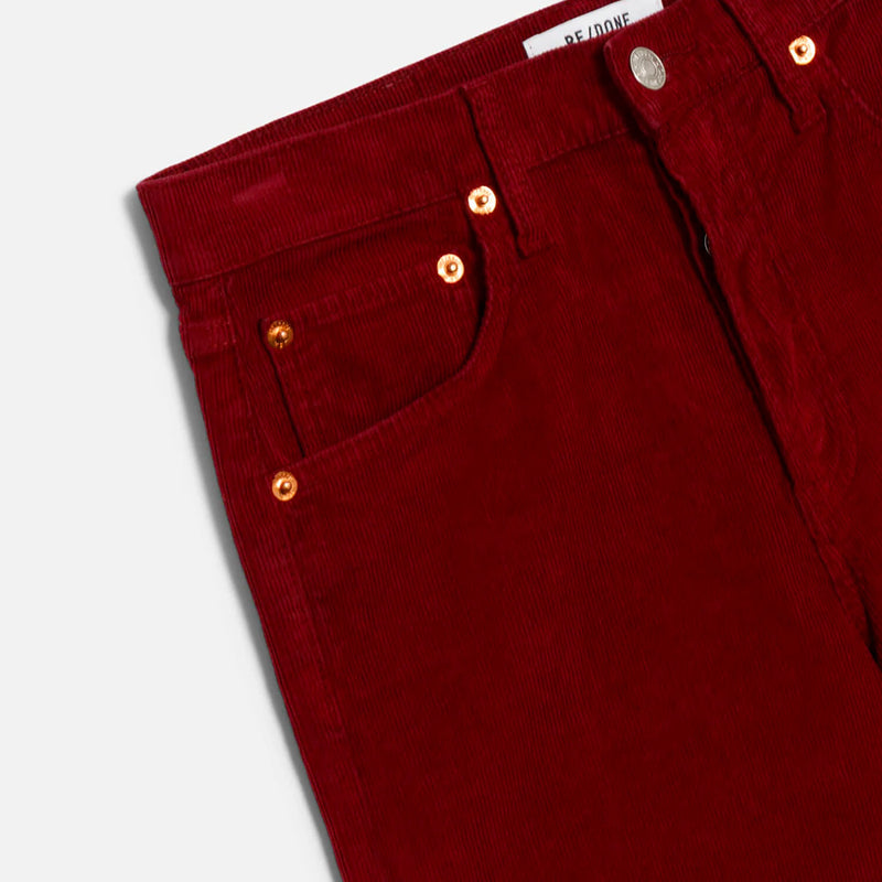 RE/DONE - Jeans High Rise Wid - Rouge Betterave