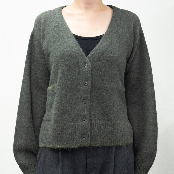 C.T.plage - Pull Col V Cardigan - Kaki