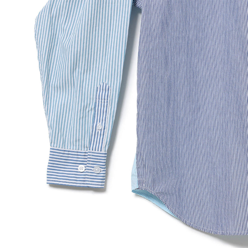 Beams Boy - Chemise Lwn - Bleu