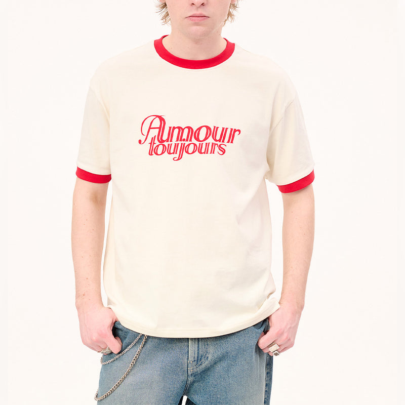 Carne Bollente - T Shirt Even More Amour - Blanc Cassé