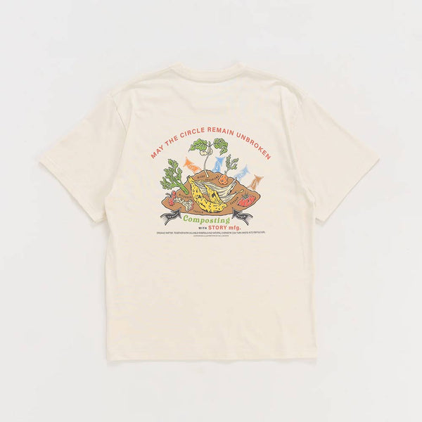 Story MFG - T-shirt Grateful SS -  Ecru