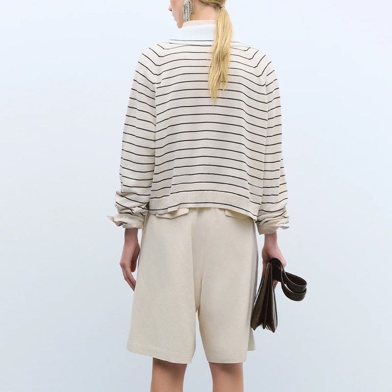 Cordera - Polo Striped - Bleu