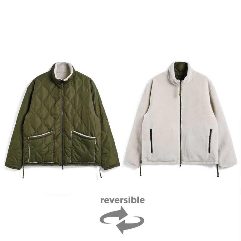 Taion - Veste militaire reversible en duvet - Olive