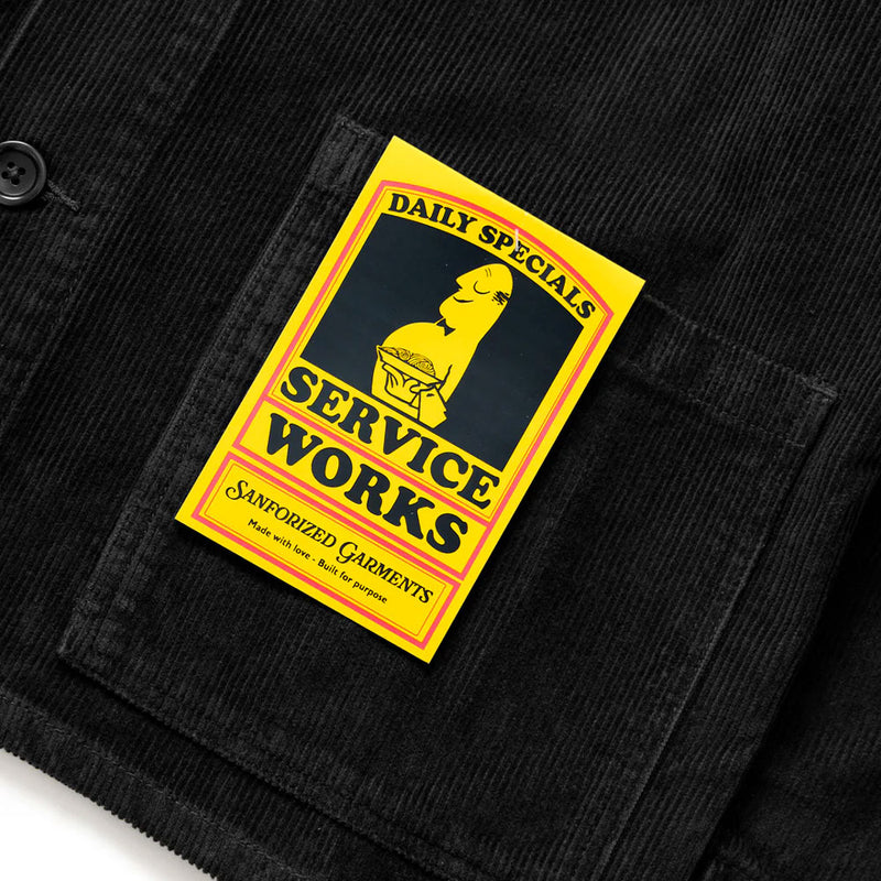 Service Works - Chemise Travail Velours - Noir