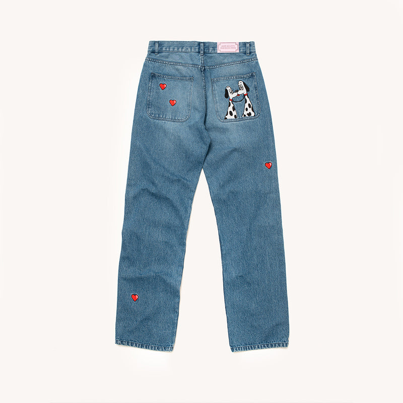 Carne Bollente - Jeans Dalmatians  - Washed Blue