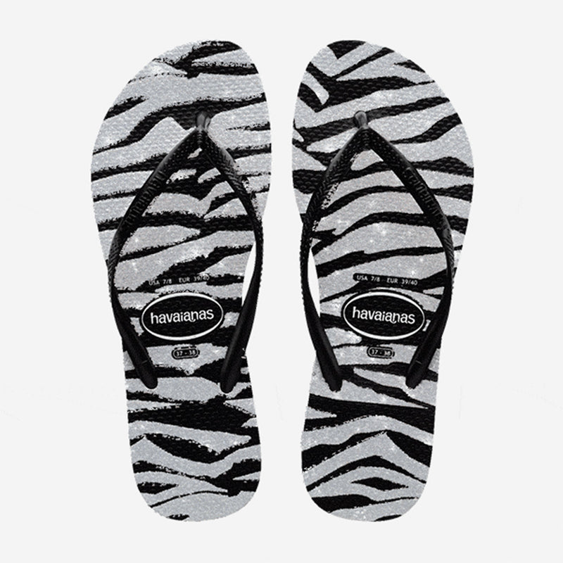 Havaianas - Slim Animals Glitter - Noir