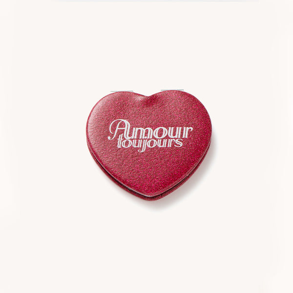 Carne Bollente - Miroir de poche Love Forever  - Rouge