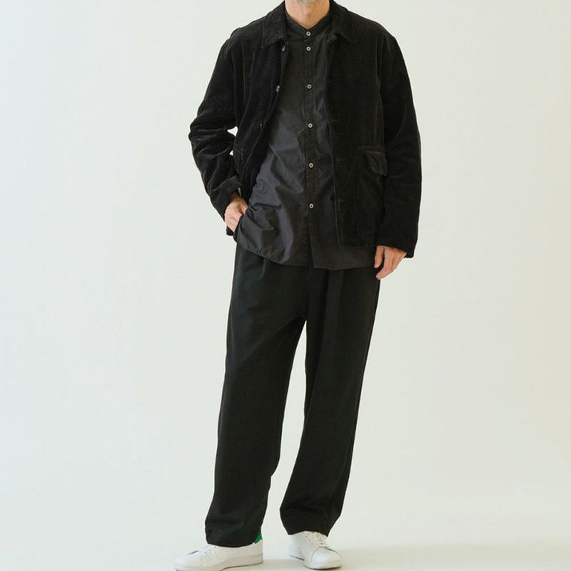 Sage de Cret - Chemise Longue Col Montant - Noir
