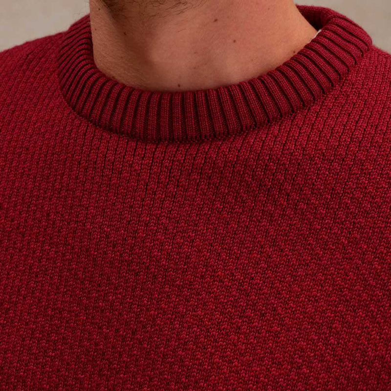 Le Minor - Pull Norvégien - Bordeaux