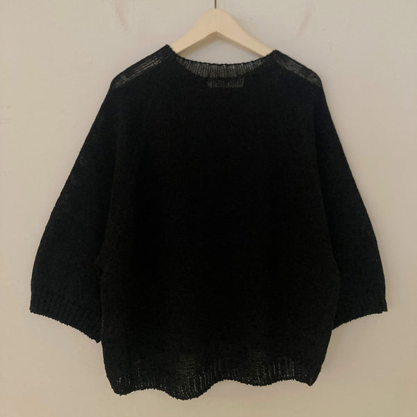 Sarahwear - Pull en Maille de Lin - Noir