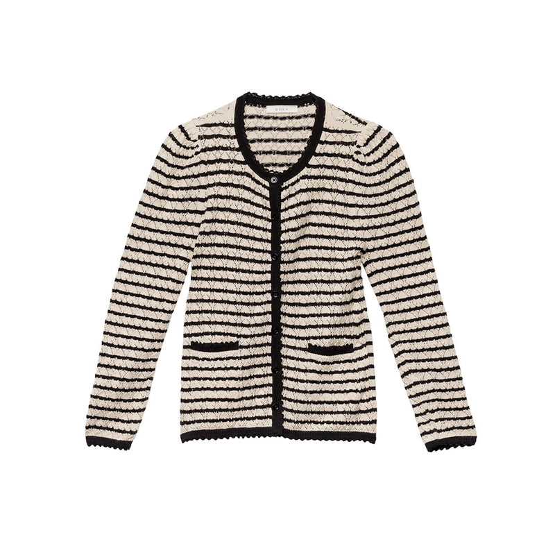 Dôen - Cardigan Therese - Beige rayé