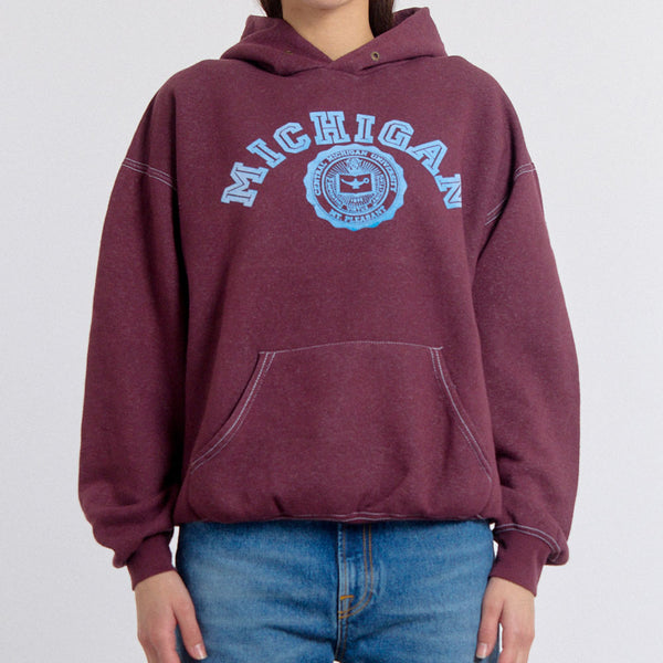 Wild Donkey - Hoodie Michigan - Bordeaux