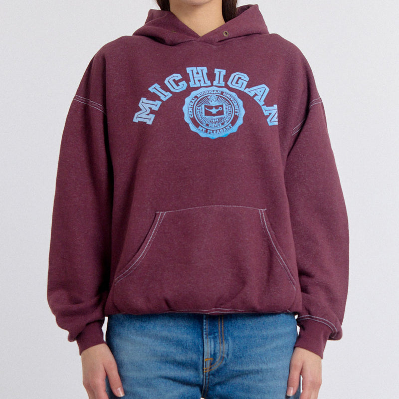 Wild Donkey - Hoodie Michigan - Bordeaux