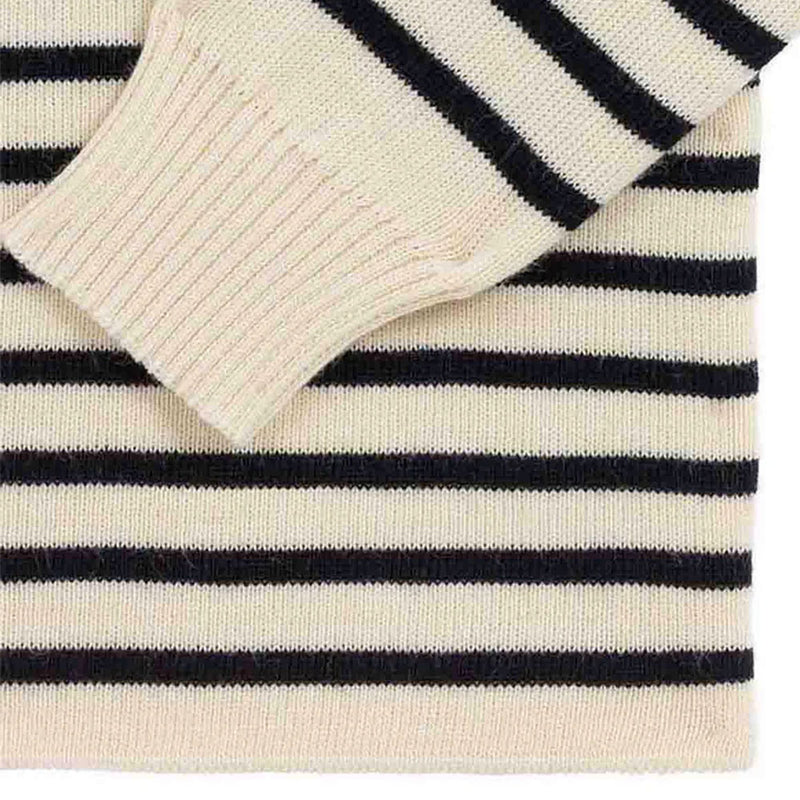 Le Minor - Pull Marin Rayures - Ecru & Marine