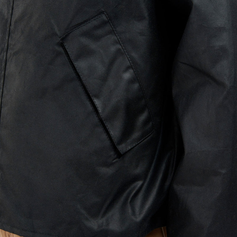 Barbour - Veste Os Transport Wax - Noir