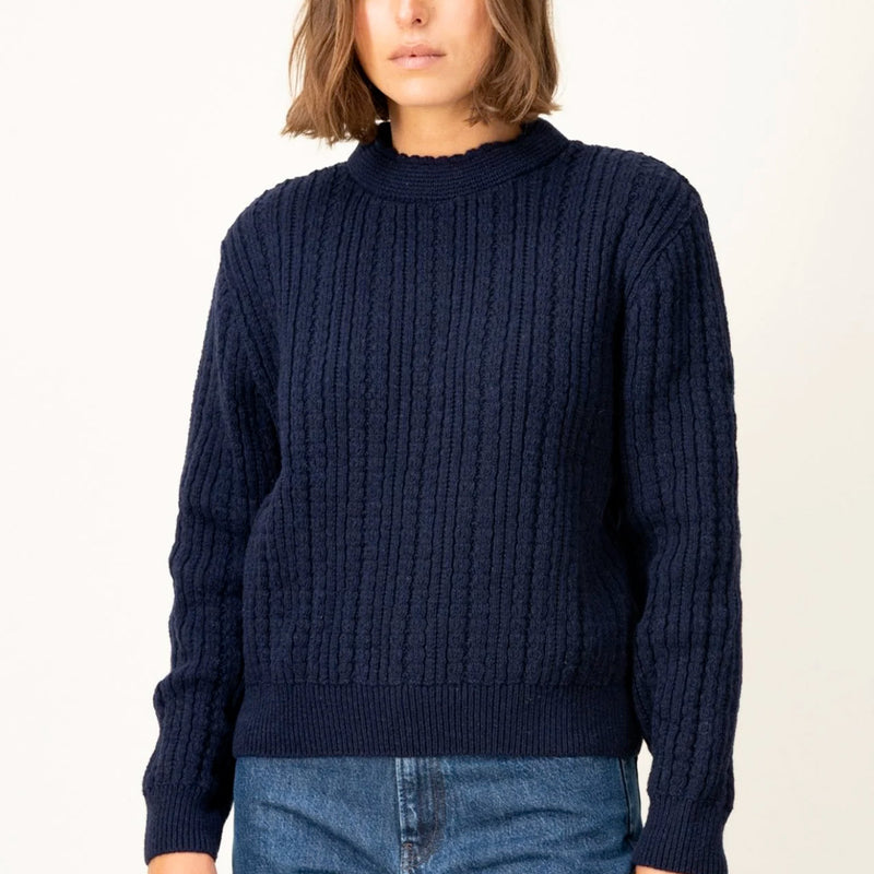 Tricots Jean Marc - Pull Meline Col Rond - Marine