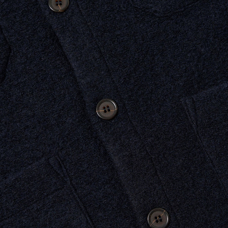 Universal Works - Cardigan Laine - Marine