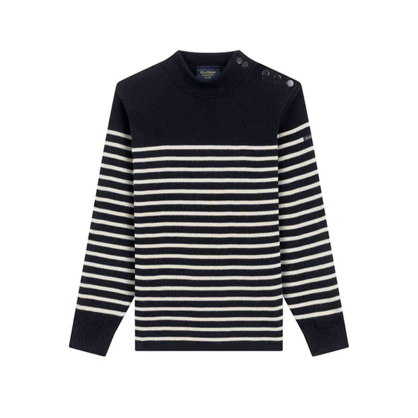 Le Minor - Pull Marin - Marine & Ecru