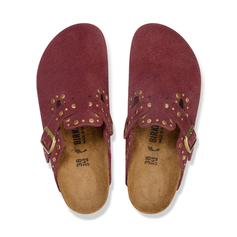 BIRKENSTOCK - Sabots Boston Rivet - Lit de pied souple - Zinfandel