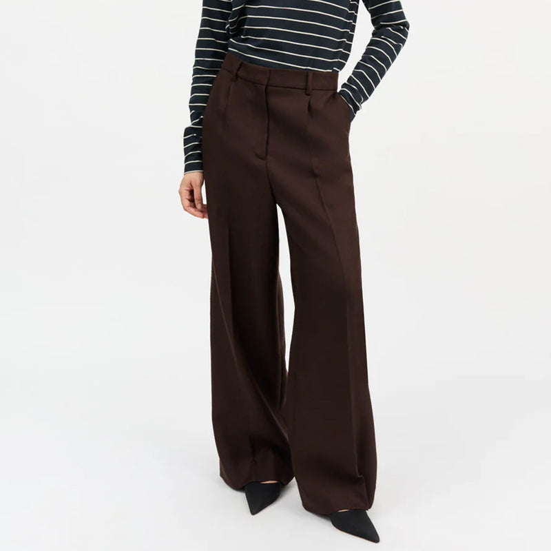 Skall Studio - Pantalon Emmerson - Marron Foncé