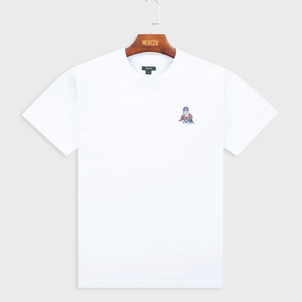 Mercer - T-Shirt 47 Heavy - Blanc & Orange