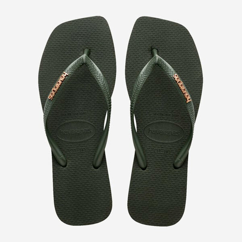 Havaianas - Square Logo Metallic - Vert