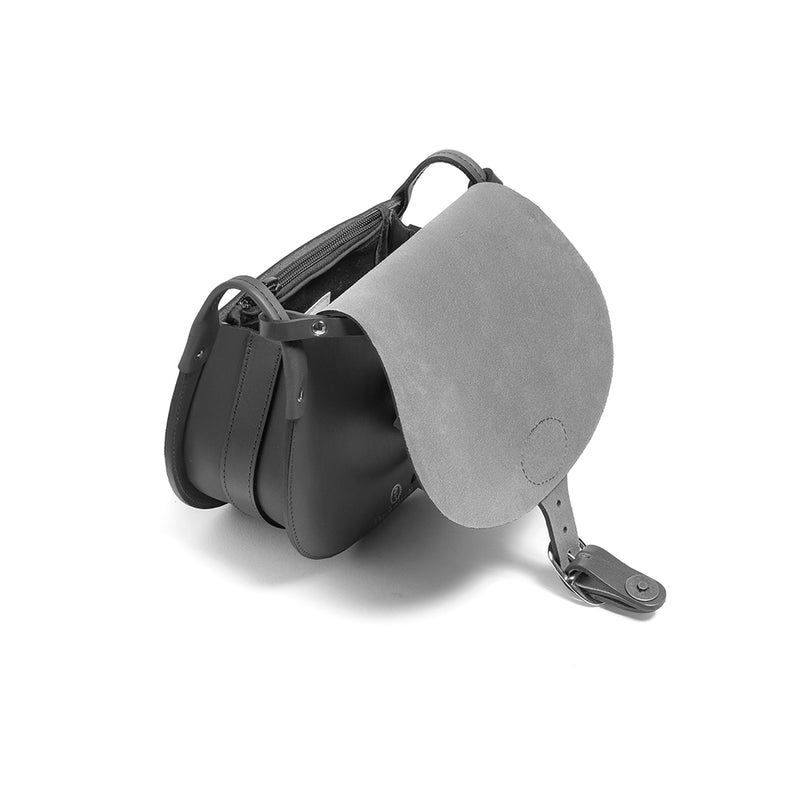 Bleu de Chauffe -  Sac Gibeciere Diane M - Gris