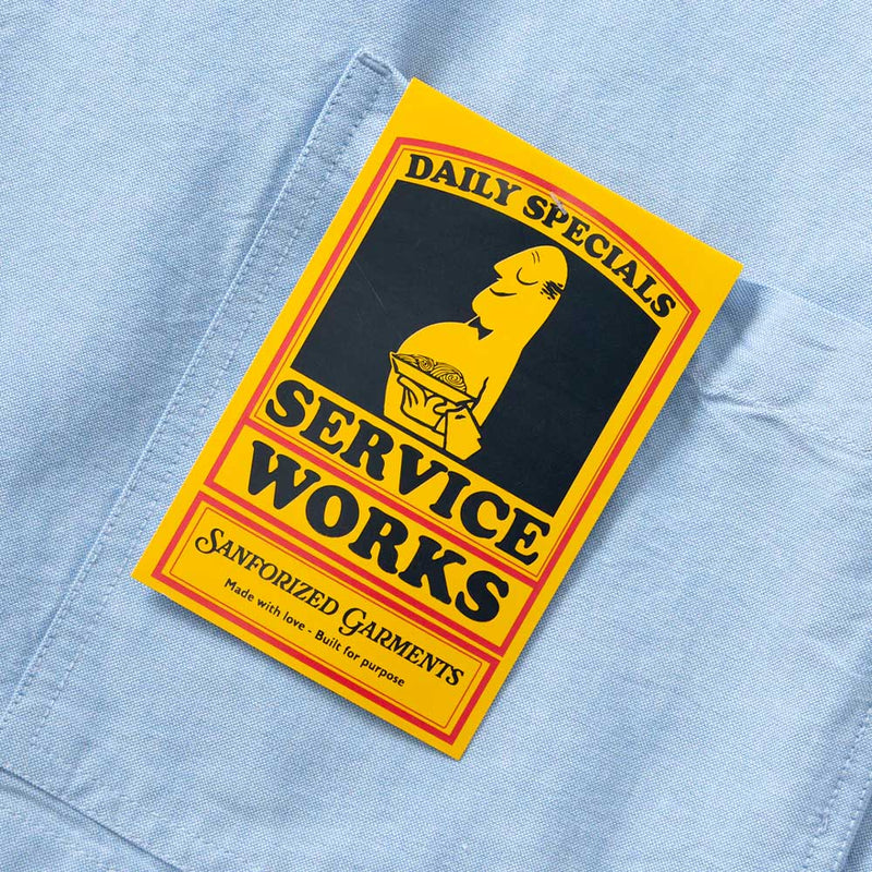 Service Works - Chemise Waiter - Bleu Oxford