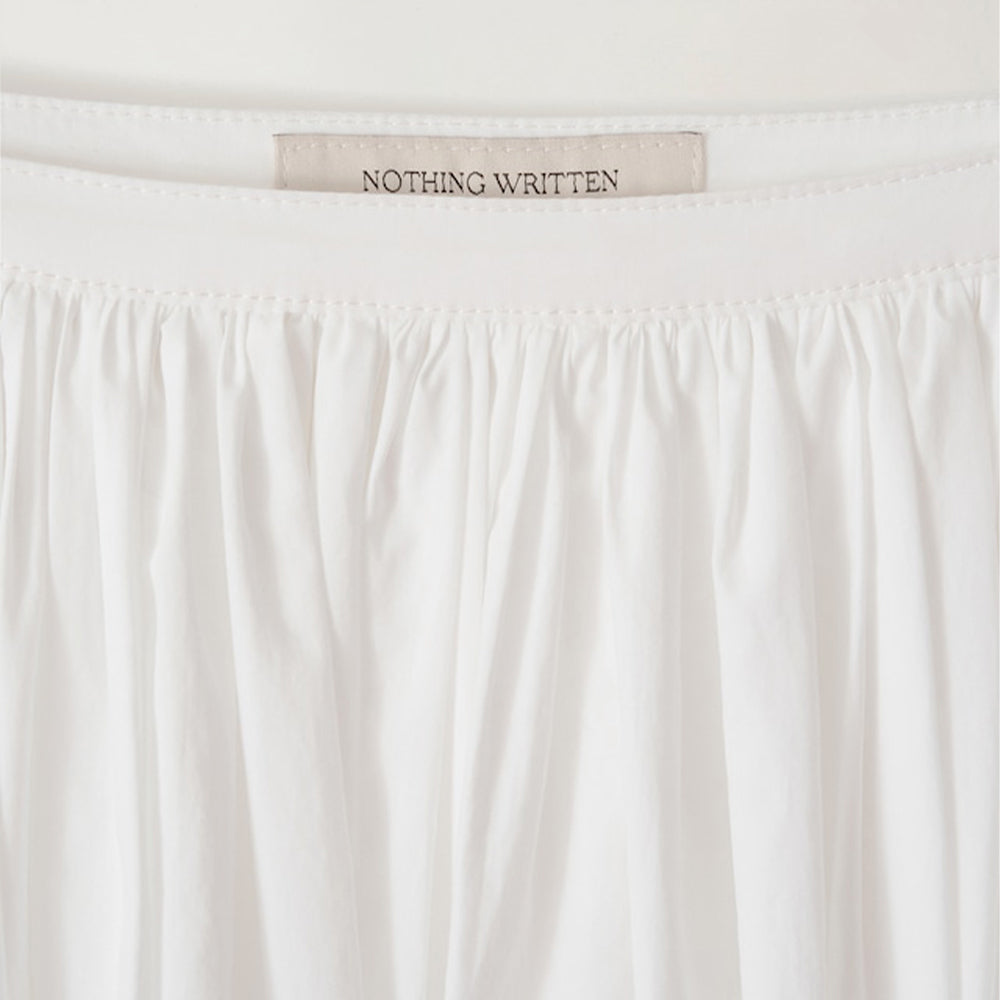 Nothing Written - Gathered skirt Serto - White