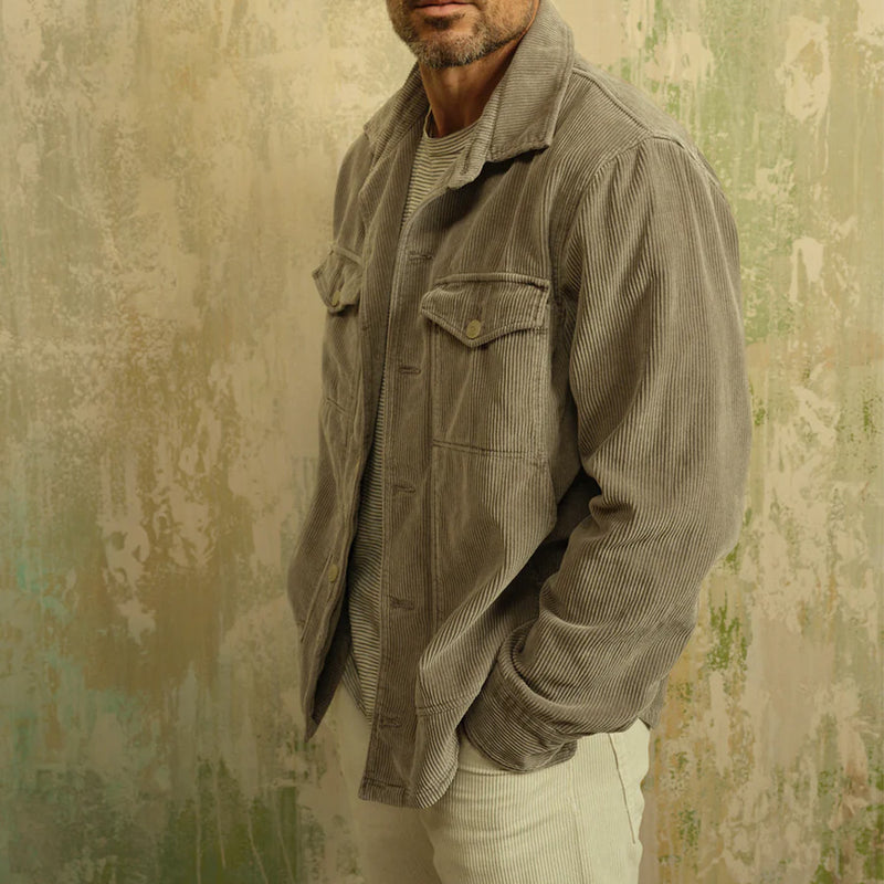 Save Khaki United - Veste Trucker Velours - Mocha