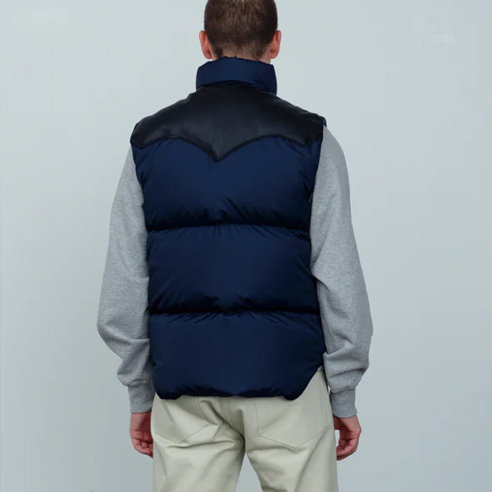 Rocky Mountain FEATHERBED ネックウォーマー NAVY Rocky Mountain Featherbed for Drake's Indigo Denim Christy Down