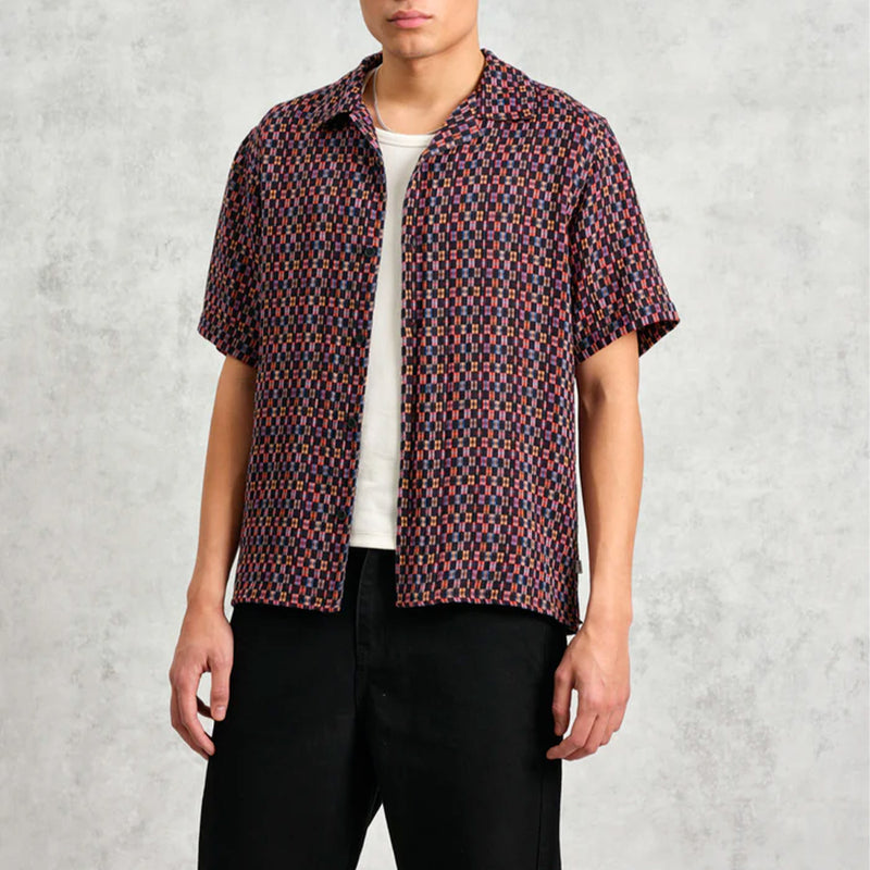 Wax London -  Chemise Didcot - Marine & Multi